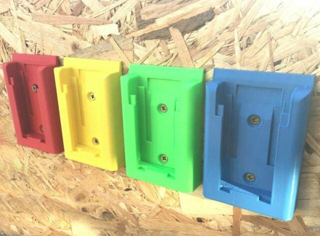 Support Mural Pour Batterie Stanley Fatmax (ancien Modèle) - En Plastique Noir, Sans Batterie