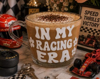 My Racing Era Mug, Gift for Her, Racing Gift, Racing Birthday Present, Racing Glass Gift, Racing Glass Mug, Car Racer Gift, Funny Racer Gift