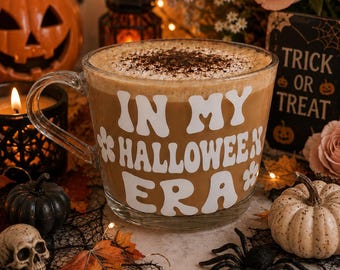My Halloween Era Mug, Gift for Her, Halloween Gift, Present For Her, Birthday Present, Halloween Glass, Halloween Glass Mug, Halloween Lover