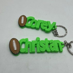 Personalised Rugby Keyring / Rugby Bag Tag / Rugby Team Keyrings ...