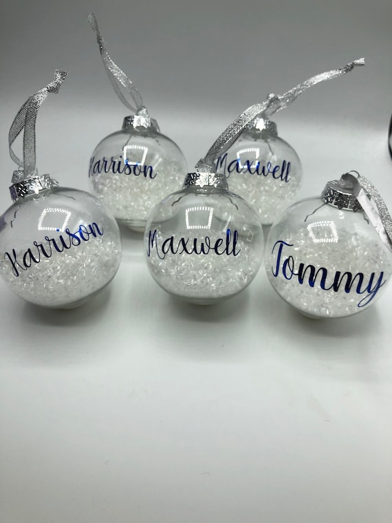 Personalised Christmas Bauble, First Christmas, Custom Bauble, Memorial Bauble, Tree Custom Decoration, Personalised Christmas Ornament Gift
