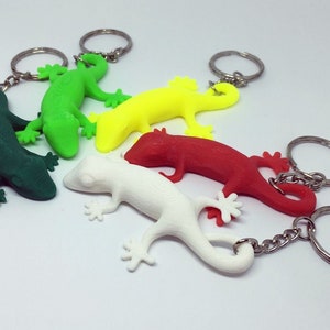 Gecko Keyring / Lizard Keyring / Gecko Shaped Keyring / Lizard Shaped Keyring / Gecko Gift / Lizard Gift / Novelty Keyring / Reptile Keyring