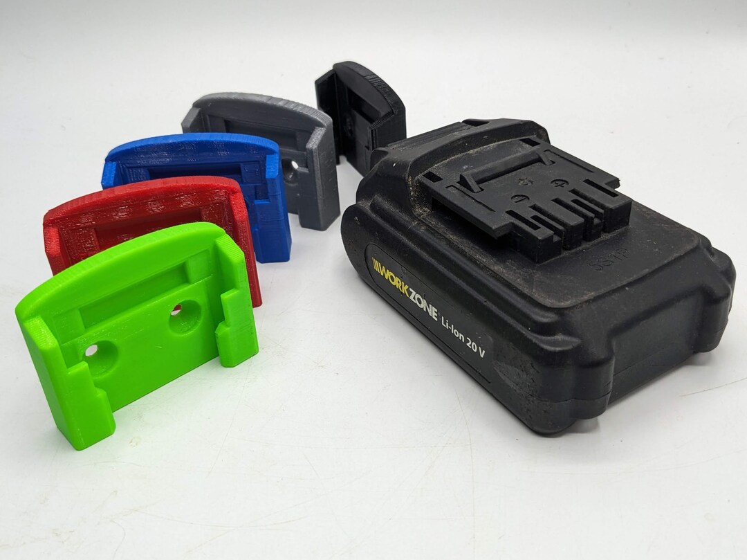 Workzone 20v Battery Wall Undershelf Mount Holder for the Shed Van or Workshop. Price is for One Battery Holder. Etsy Ireland
