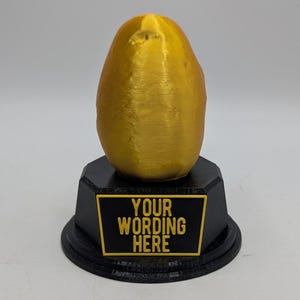 Personalised Potato Trophy, Hot Potato Trophy, Golden Potato Award, Custom Trophy, Golden Potato, Funny Trophy, Potato Gift, Office Trophy