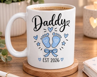 New Daddy Mug, New Parent Mug, Mum Mug, Parent To Be Gift, Baby Shower Gift, Pregnancy Announcement, Dad To Be, Mum To Be, Grandparent Mug