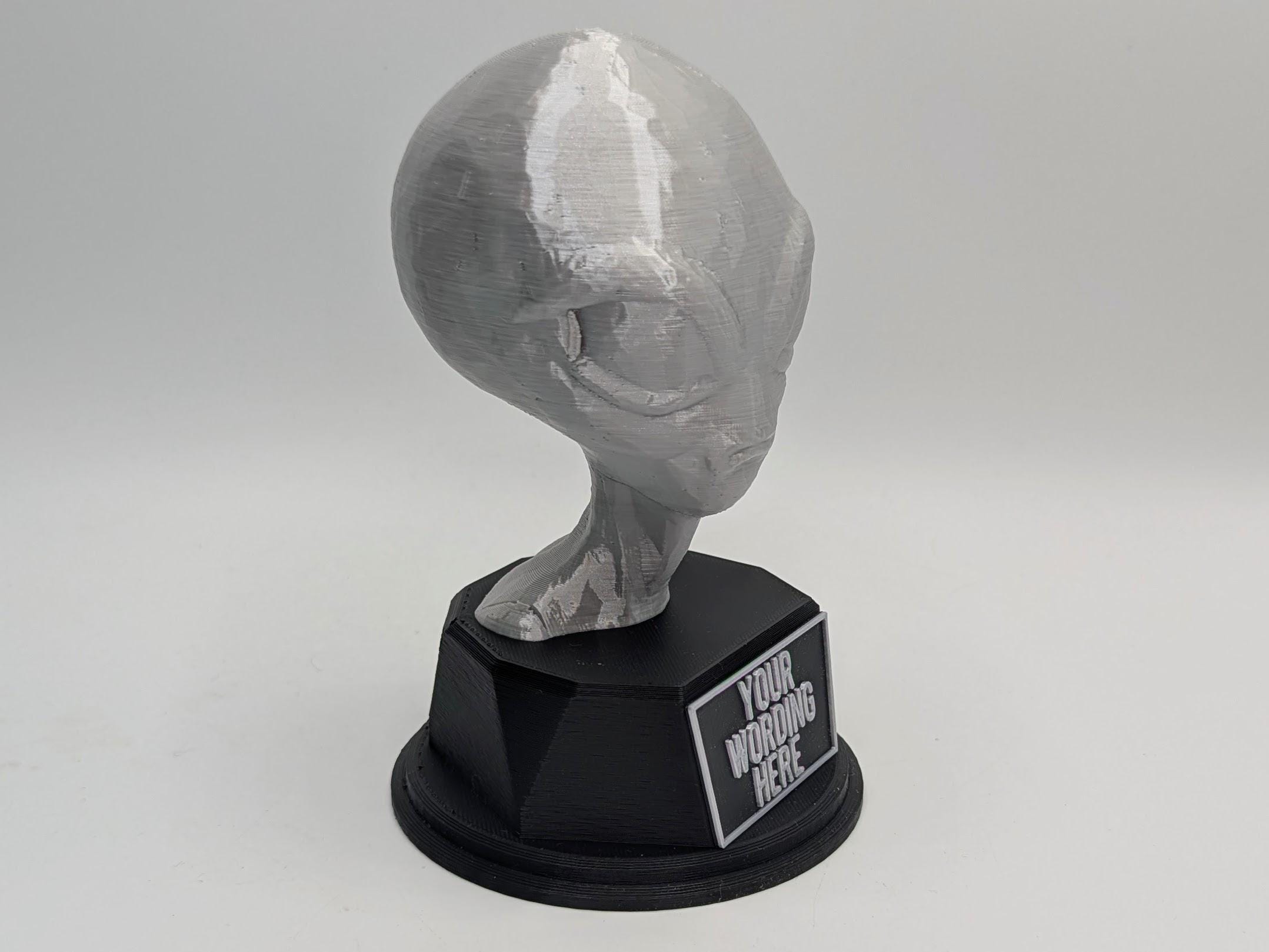 Personalised Alien Trophy, Alien Trophy, Alien Head Trophy Award ...