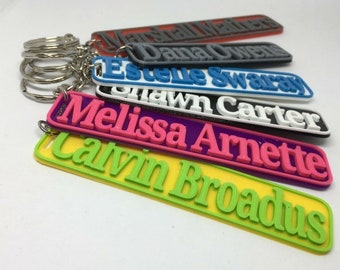 Back To School Personalised Keyring / Starting School Keyring / Back to School Gift / Personalised Long Full Name Keyring / School Bag Tag