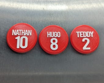Personalised Round Football Magnet, Football Tactics Board Magnets, Soccer Magnets, Football Coaching Magnet, Football Team Magnets