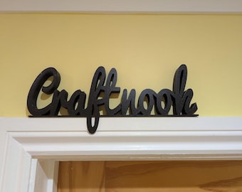 Craftnook Door Sign, Crafter Door Sign, Door Topper, Custom Door Sign, Above Door Sign, Quirky Sign, Sign For Crafters, Crafting Room Sign