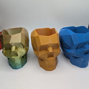 Skull Pen Holder, Skull Shaped Pen Pot, Perfect Gothic Office Decor, Gift for Gothic Skull Lovers, Home Office Organisation, Skull Gift