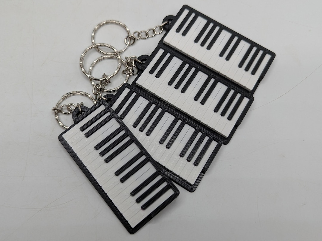 Piano Keyring, Keyboard Keyring, Piano Shape Gift, Piano Player Gift ...