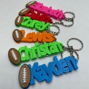 Personalised Rugby Keyring / Rugby Bag Tag / Rugby Team Keyrings ...