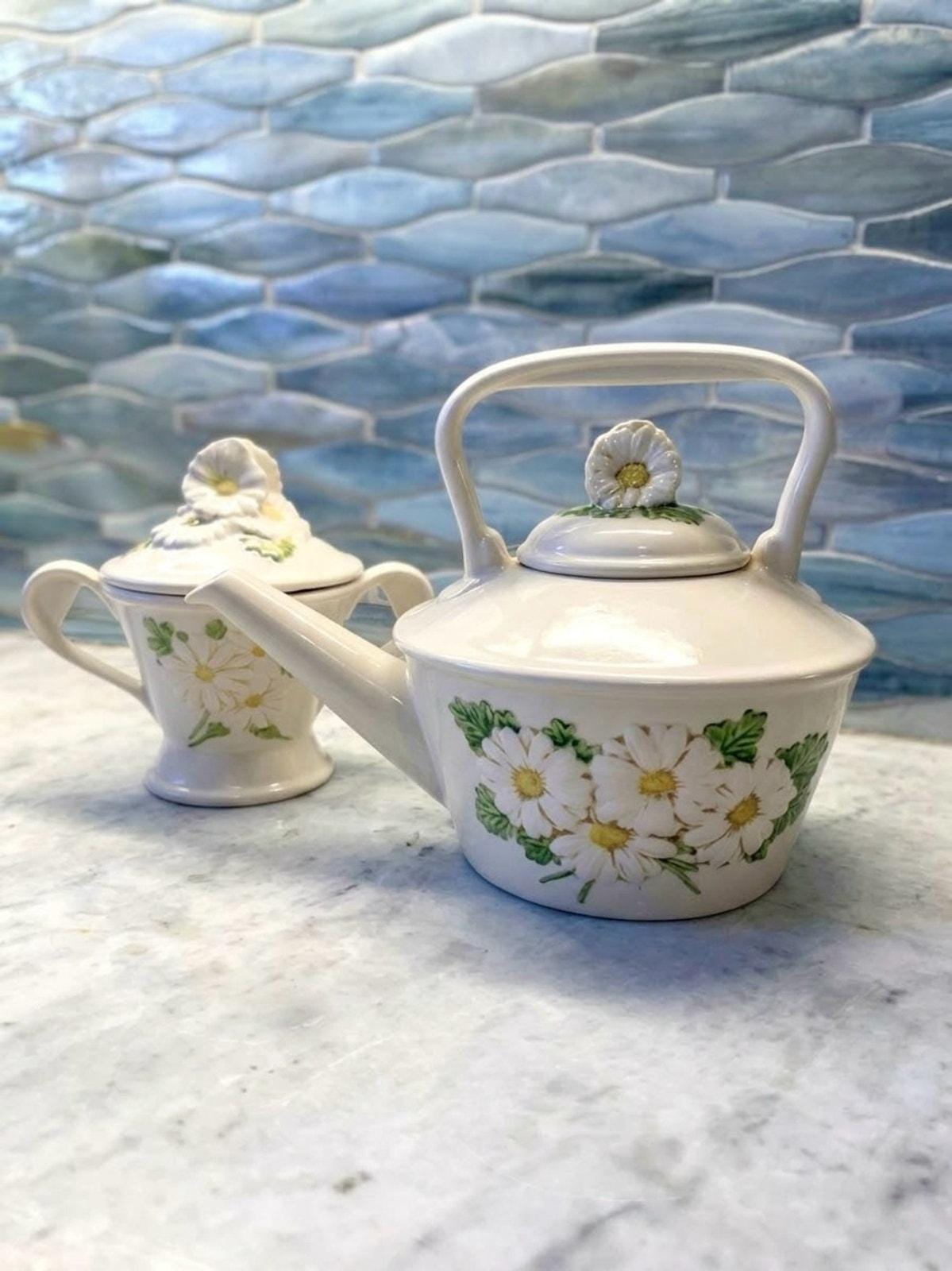 Anthropologie Teapot - Etsy