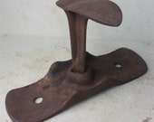 Antique MODEL Cast Iron Cobbler Shoe Boot Repair Base and Lap Anvil