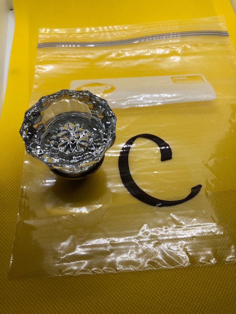 C Crystal Glass Door Knob