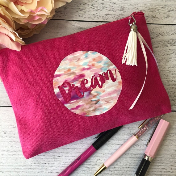 Medium Pencil Pouch Planner Accessory Pen Pouch Cosmetic Etsy