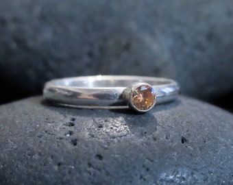 Grace • Handmade 925 Silver Ring With 3mm Cubic Zirconia