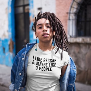 Funny Reggae Music T-Shirt | Dancehall Ska Jamaica Tee | Unisex Rasta Shirt | Jamaican Music Gift | Caribbean Vibes Apparel