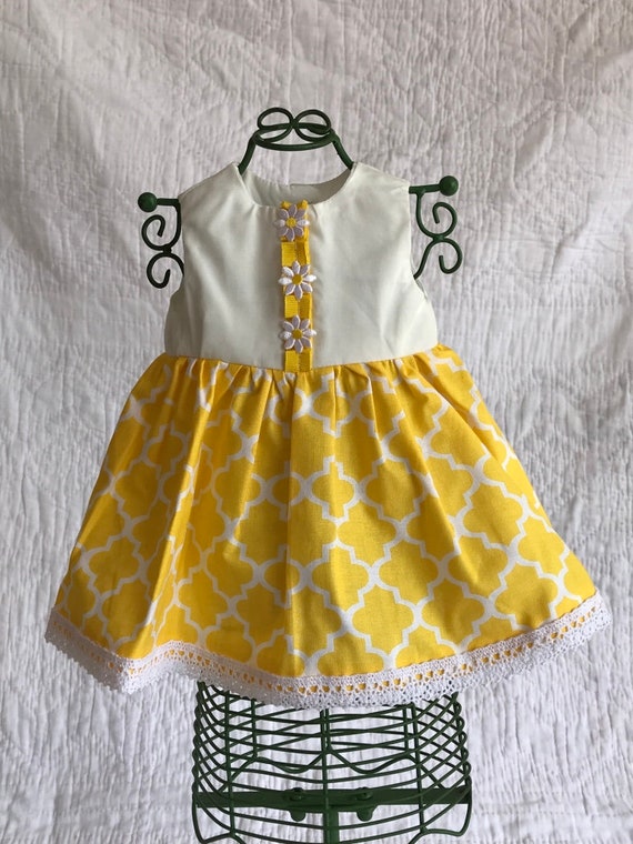 yellow and white sundress