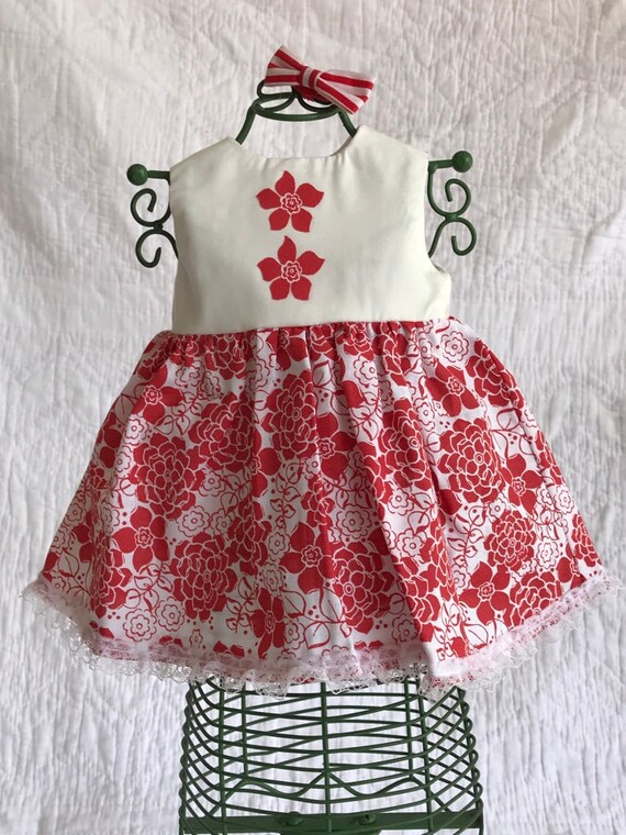 red and white sundress