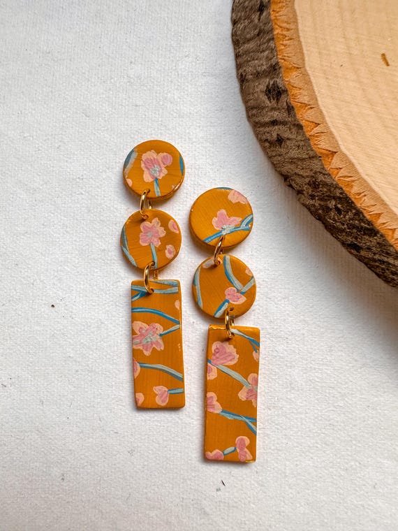 Handpainted Pre-Order| Handmade Clay Earrings