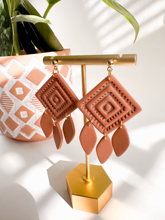 Heather | Handmade Clay Earrings