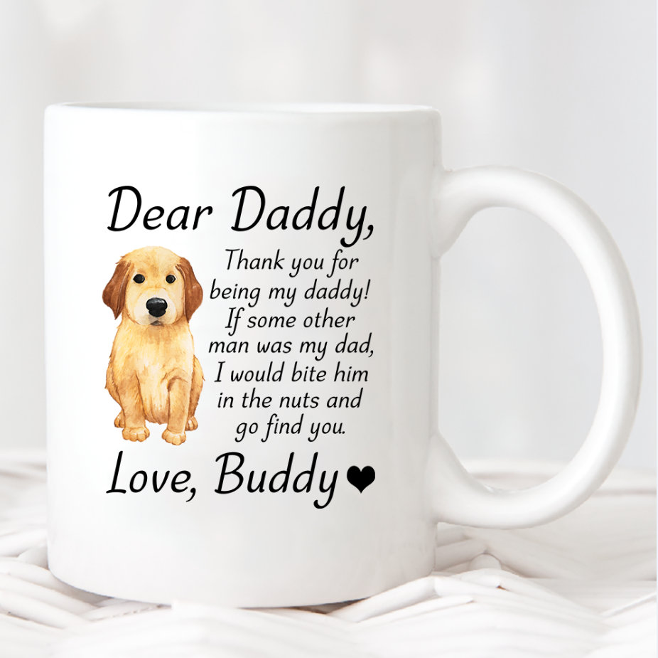 dear daddy mug from dog