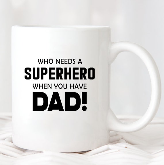 superhero dad mug