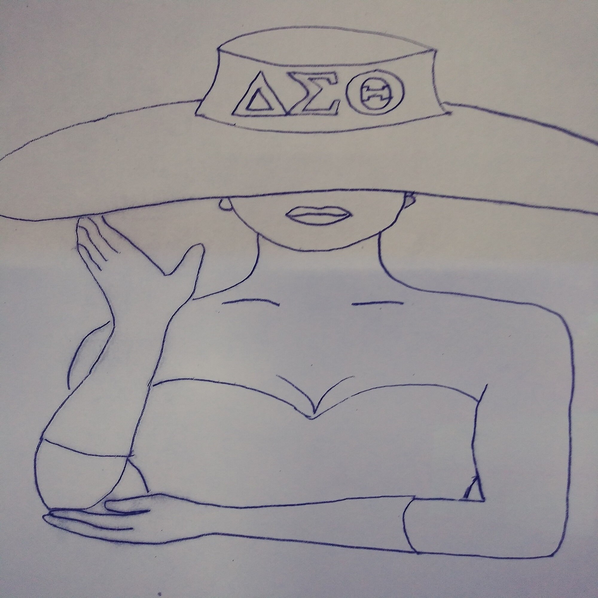 Delta Sigma Theta Pre Drawn/outline Canvas/diy Canvas Paint/grad Party for  Adults/sorority Delta/ Paint and Si 
