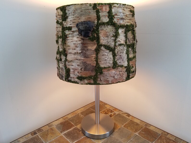 Birch Bark Lamp Shade Image 0