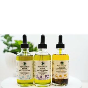 Aromatherapy LUX Massage Oil | Herbal Bath & Body Oil | Sore Muscle Relief | Energize | Relax | Moringa | Spa Treatment | Radiant Skin