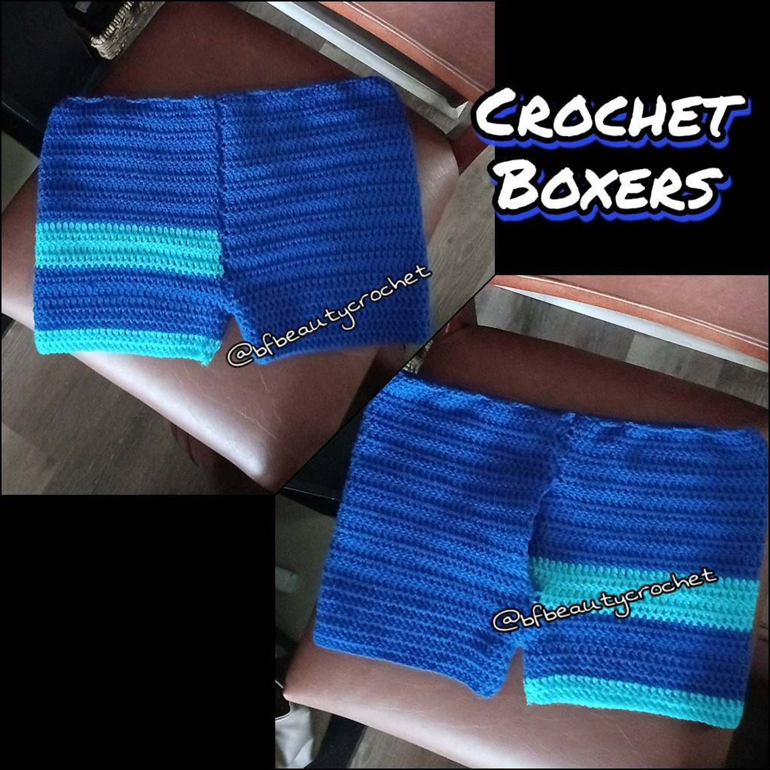 Crochet Boxers Crochet Boxer Briefs Men's Underwear Etsy