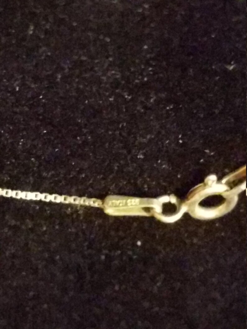 925 I love you to the Moon and back charm on a 925 box chain