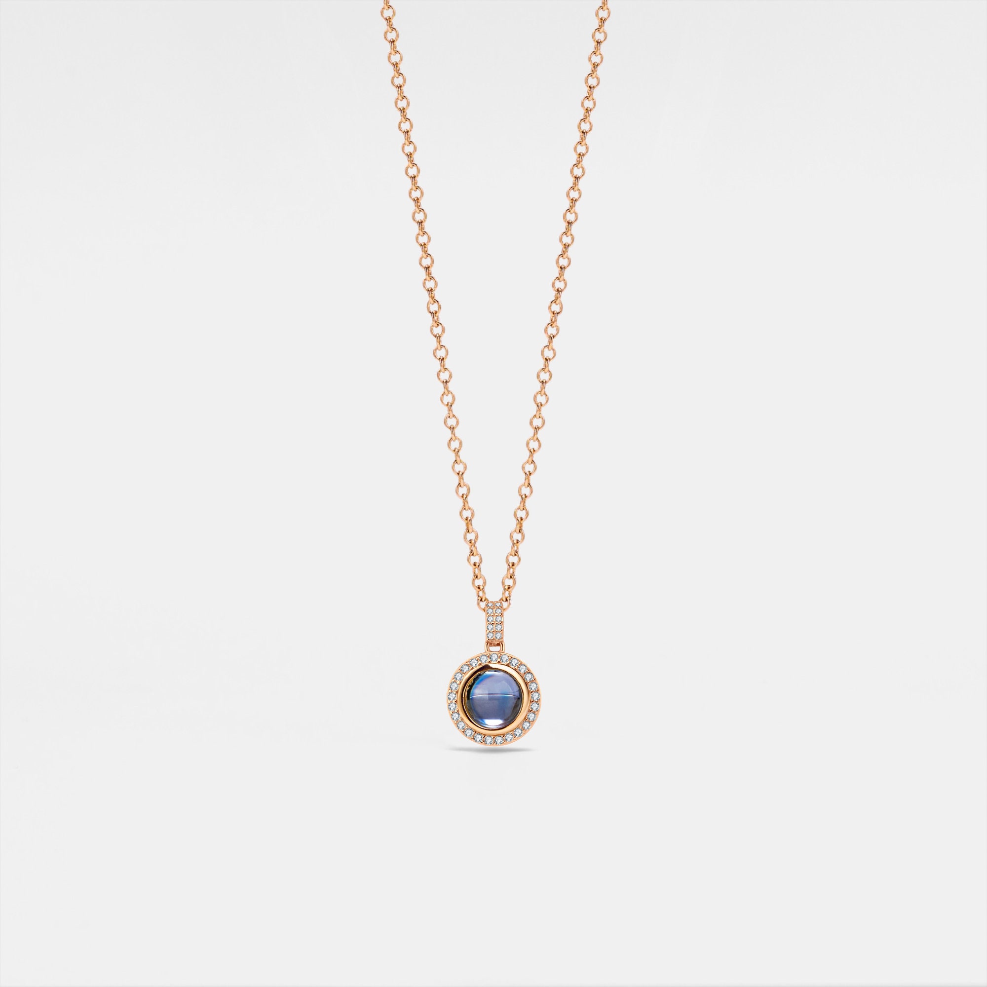 Collana Con Foto In Argento 925 Proiettabile - Gioiello Personalizzato Con Immagine Nascosta Per Fidanzata, Mamma, Figlia