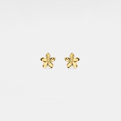 PERIMADE Dainty Flower Stud Earrings • Tiny Gold Flower Stud Earrings • Sterling Silver Friendship Jewelry • Trendy Best Friend Gift