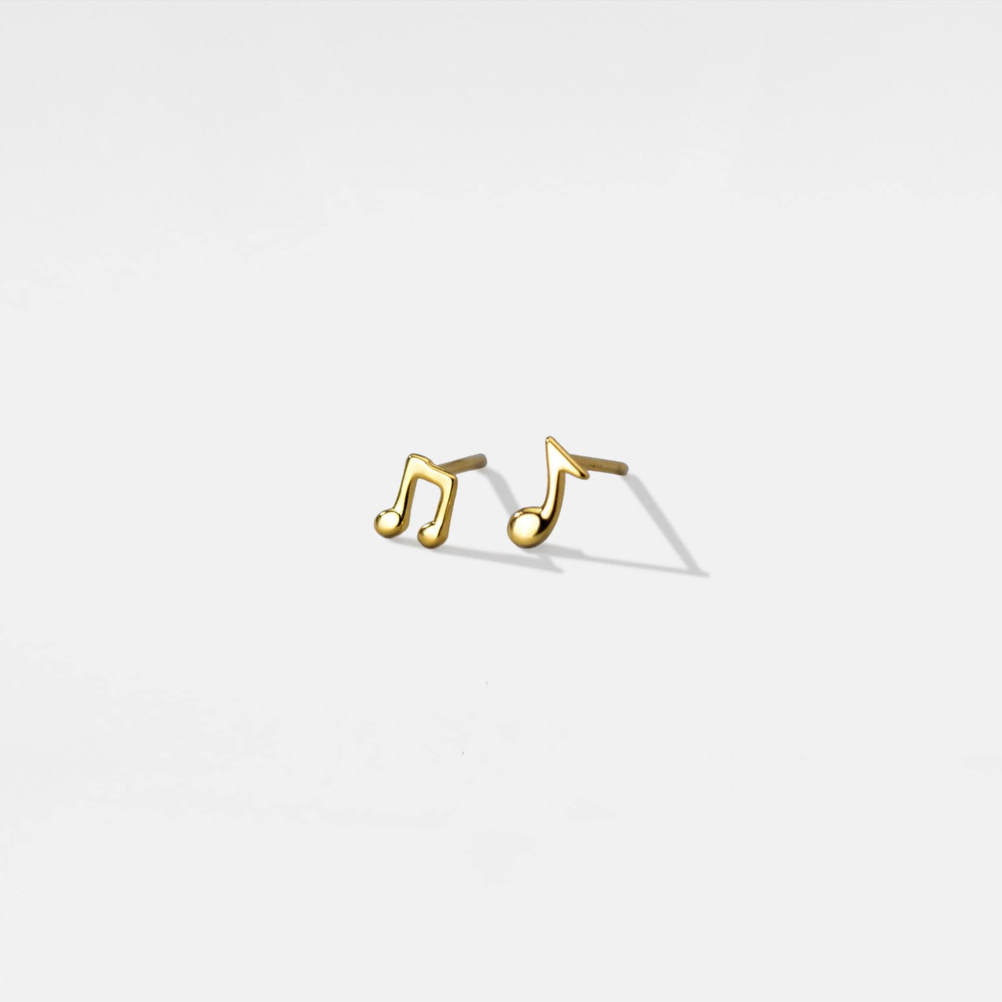 PERIMADE Musical Note Stud Earrings • Tiny Small Music Note Earrings • Sterling Silver Friendship Jewelry • Trendy Best Friend Gift