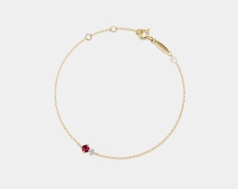 Bracelet de perles de naissance PERIMADE • Bracelet de breloques superposables personnalisé • Bijoux personnalisés en argent sterling • Cadeau d'anniversaire