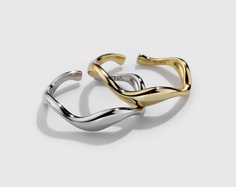 PERIMADE Mobius Strip Stackable Ring • Infinity Couple Matching Band • Sterling Silver Friendship Jewelry • Trendy Best Friend Gift