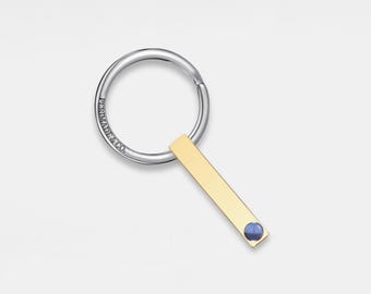 Porte-clés avec projection de photos de barres PERIMADE • Porte-clés intérieur avec image personnalisée • Bijoux d'amitié en argent sterling • Cadeau meilleur ami