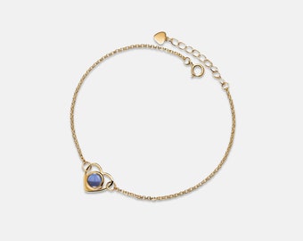 PERIMADE Heart Photo Projection Bracelet • Personalized Picture Inside Bracelet • Sterling Silver Keepsake Jewelry • Trendy Best Friend Gift