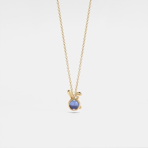 PERIMADE Bunny Photo Projection Necklace • Personalized Picture Inside Pendant • Sterling Silver Keepsake Jewelry • Trendy Best Friend Gift