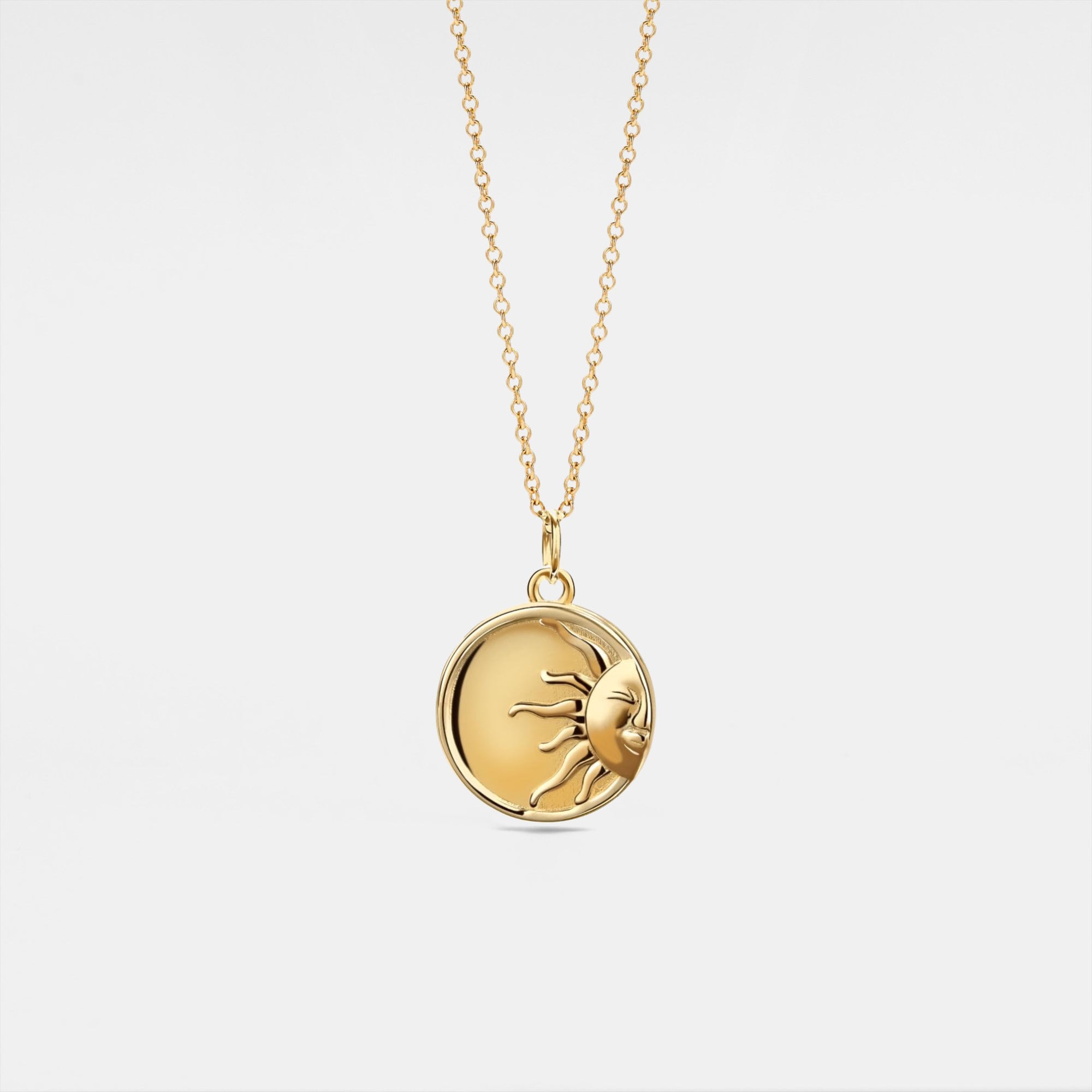 Sun Chain Locket PERIMADE Sun Photo Locket Necklace • Waterproof Picture Locket Charm ...
