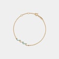 PERIMADE Ocean Wave Charm Anklet • Dainty Gold Sea Wave Beach Anklet • Sterling Silver Friendship Jewelry • Trendy Best Friend Gift