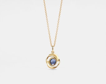 Flowers that can be customized for photos Projection Necklace Pendant Jewelry