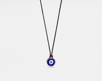 PERIMADE Evil Eye Pendant • Turkish Nazar Rope Necklace • Sterling Silver Protection Jewelry • Birthday Gift