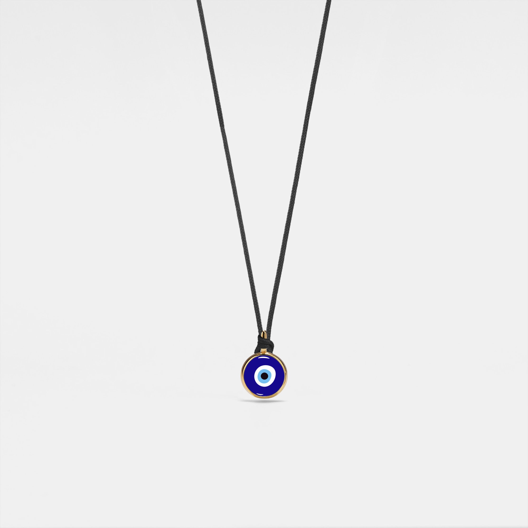 Ciondolo Malocchio In Argento 925 Con Turchese E Oro 18kt – Fatto In UK – Portafortuna