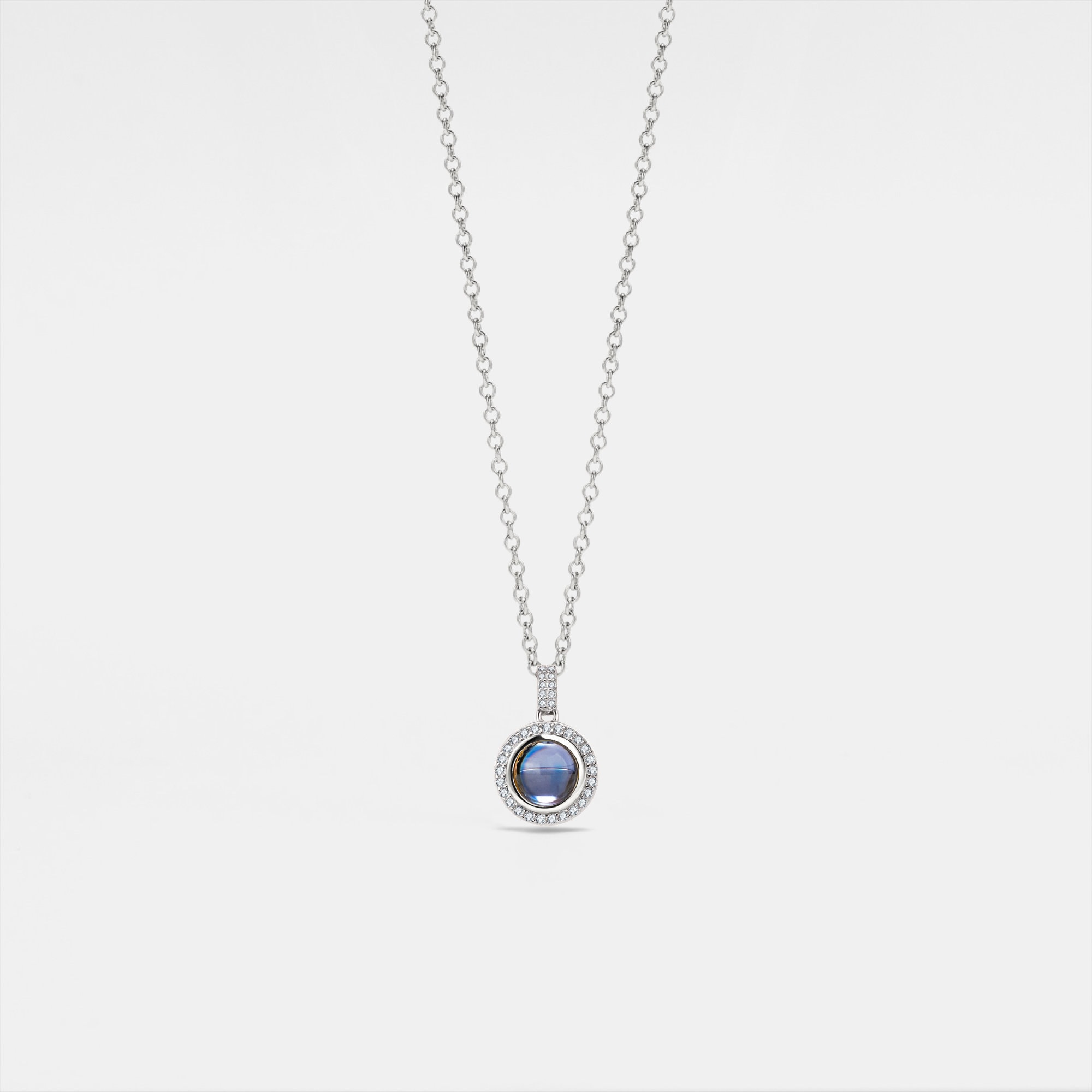 Collana con proiezione fotografica PERIMADE • Ciondolo personalizzato a forma di ala d'angelo • Gioiello commemorativo in argento sterling • Regalo di compleanno - Italia