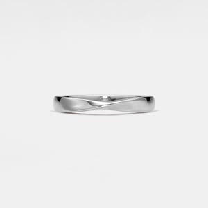 PERIMADE Moissanite Mobius Infinity Ring • Moissanite Matching Couple Band Ring • Sterling Silver Wedding Jewelry • Trendy Best Friend Gift