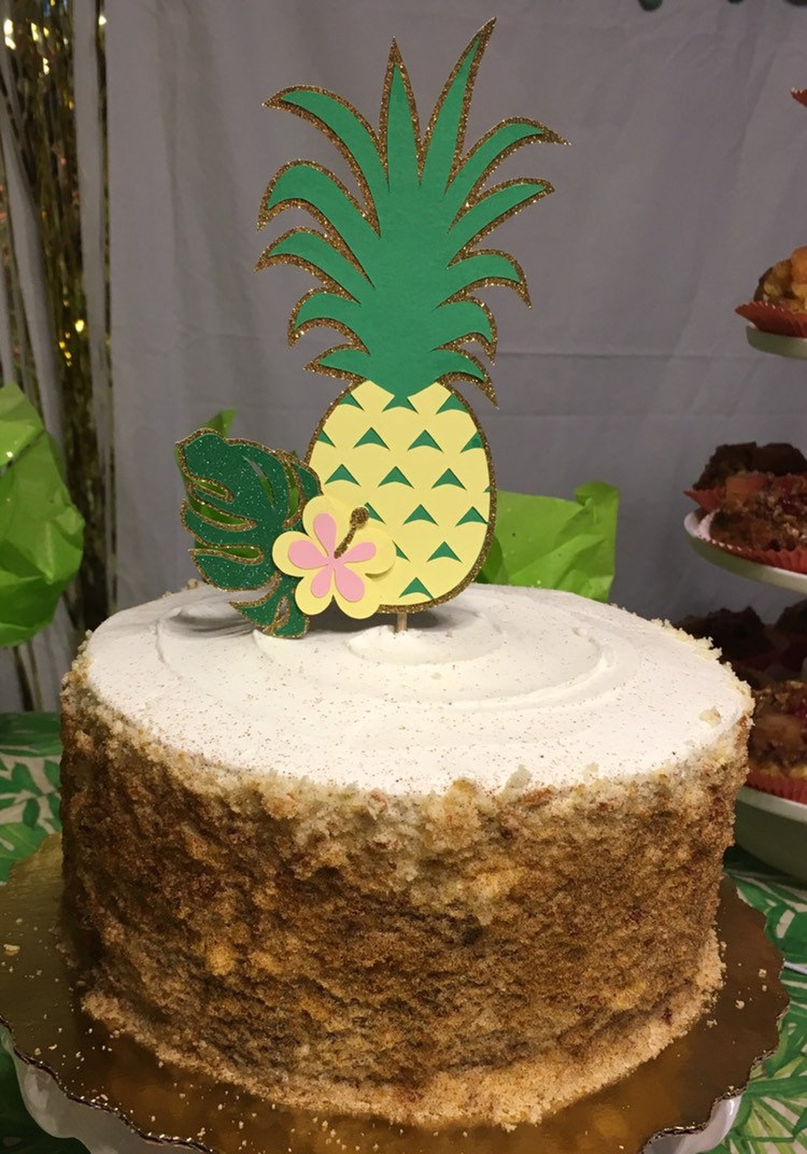 Pineapple cake topper | Etsy