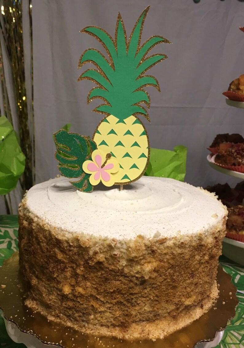 Pineapple Cake Topper Etsy
